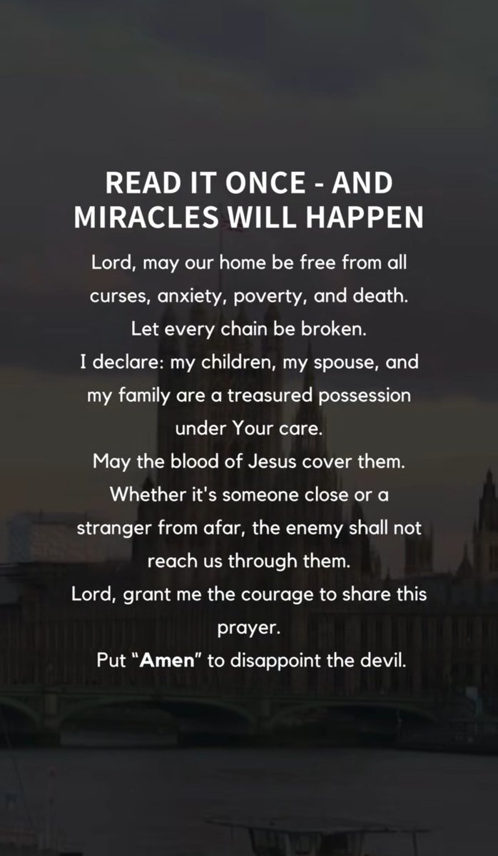 Read it once - and miracles will happen