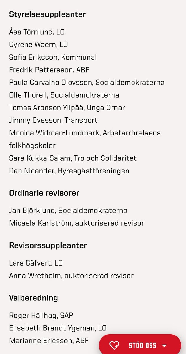 Olof Palme Centrum: "Vi är inte partipolitiska så vi borde få biståndet som går till vanliga civilsamhället."
Här är styrelsen. Med bla <a href="/johanssonmorgan/">Morgan Johansson</a> som ledamot. Påminner om S lotteriupplägg. Nog borde OPC få pengar från partipolitiska potten som alla andra.