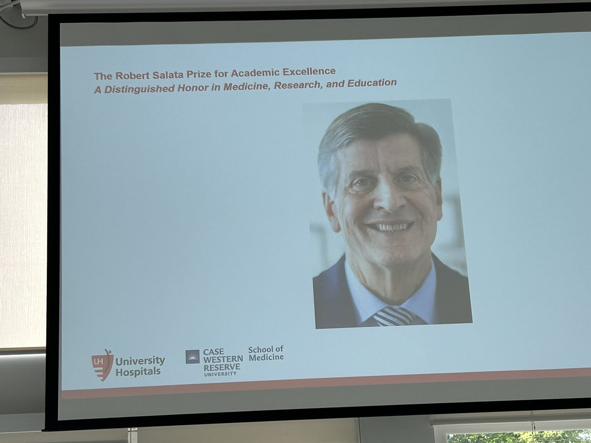 Daniel I. Simon, M.D. (@dansimonmd) on Twitter photo Congratulations to Dr. Aaron Proweller, esteemed <a href="/UHhospitals/">University Hospitals</a>-<a href="/cwru/">Case Western Reserve</a> BHLI physician-scientist, as the first recipient of the Robert Salata Prize for Academic Excellence. Dr. Salata’s legacy lives on! Congratulations to Dr. Aaron Proweller, esteemed <a href="/UHhospitals/">University Hospitals</a>-<a href="/cwru/">Case Western Reserve</a> BHLI physician-scientist, as the first recipient of the Robert Salata Prize for Academic Excellence. Dr. Salata’s legacy lives on!