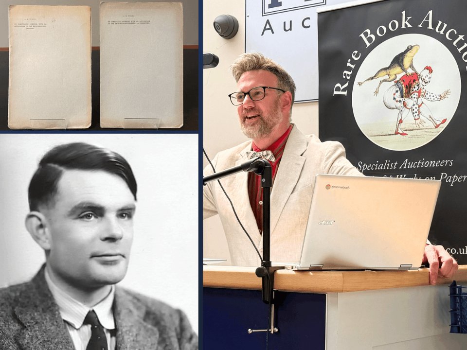HansonsUK's tweet image. 🚨 FROM PLASTIC BAG TO PRICELESS TREASURE 🚨
Alan Turing’s long-lost papers — once moments from being shredded — have just sold for a record-breaking £465,400 at auction! 📜

🔗 Read the full story: tinyurl.com/5fd7jspv

Discovered in a loft and stuffed in a plastic carrier…