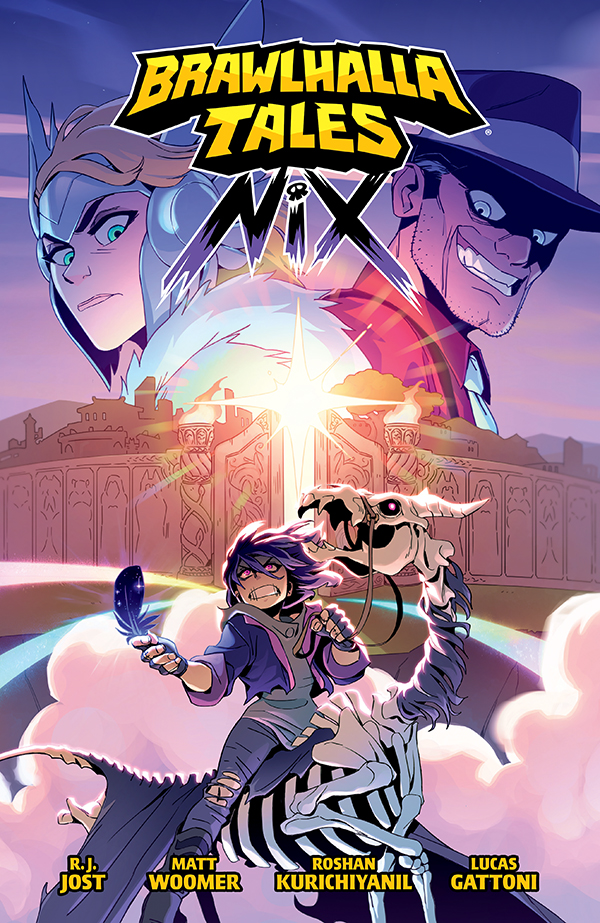 Dark Horse Comics and <a href="/Ubisoft/">Ubisoft</a> present the first ever #Brawlhalla graphic novel, Brawlhalla Tales: Nix, available now! Details: bit.ly/4jSSH98

Featuring writing and narrative guidance from <a href="/Brawlhalla/">Brawlhalla</a> co-creator Matt Woomer, art by game Illustrator R.J. Jost, with