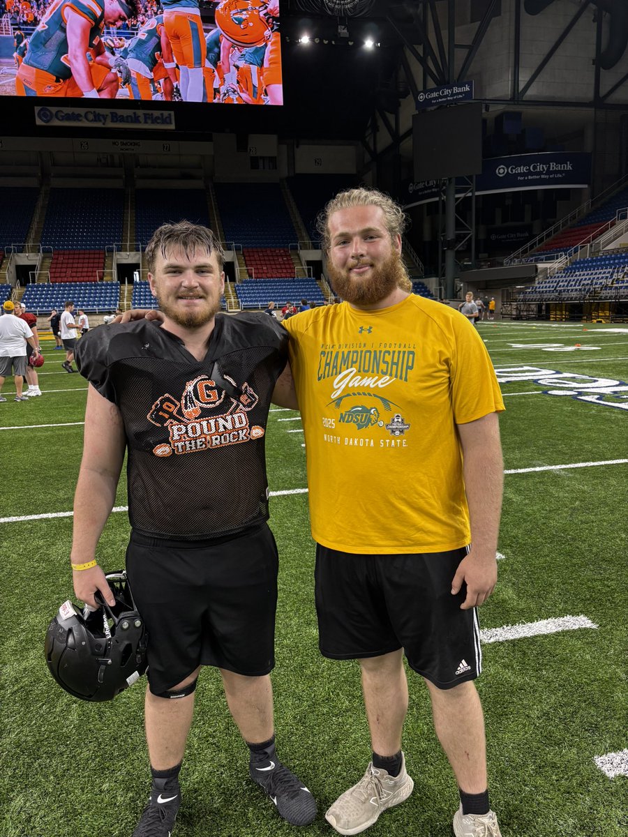 Max_nellis_'s tweet photo. Had an awesome time &amp; learned a lot last weekend at the NDSU football camp! Thanks to all the coaches there. Can’t wait for my sophomore season. #PTR
@Coach_JNorris
@MrMack53215
@CoachSeefeld
@NDSUFBCamp2025
@NDSUfootball
@JamesNellis7
@CoachChewy80
@nickgoeser https://t.co/QpTD0XoOoL