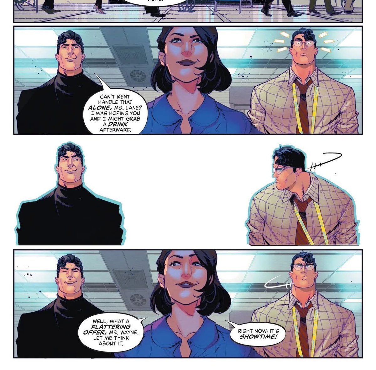 Bruce, Lois and Clark!
Batman/Superman World's Finest # 40 out tomorrow!!