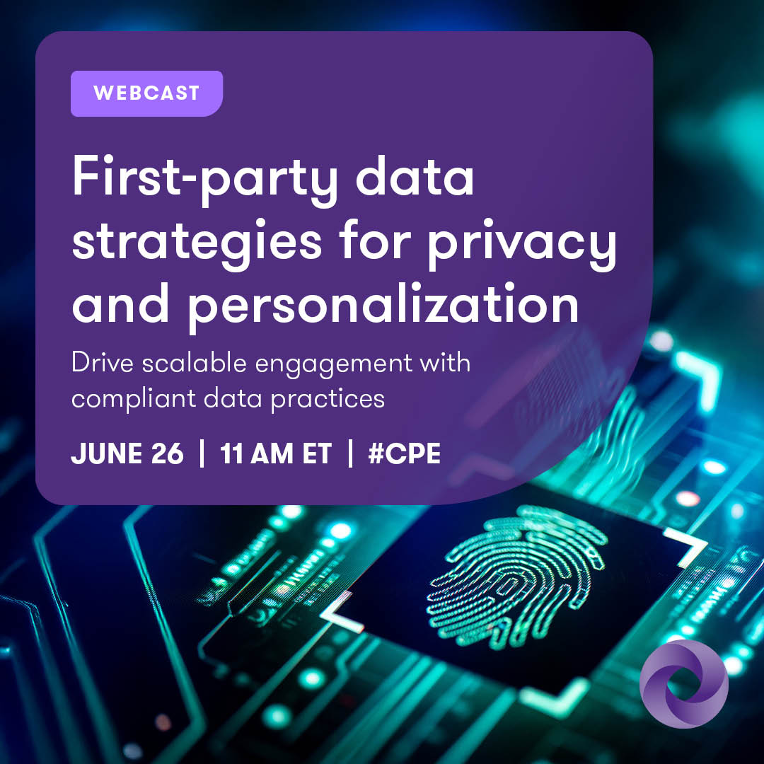 Personalization and privacy don’t have to compete. Join our June 26 #webcast to learn how leading organizations use first-party data to build trust, boost engagement and unlock long-term value. 

👉 Register today: gt-us.co/43LUx7h

#CPE #webinar