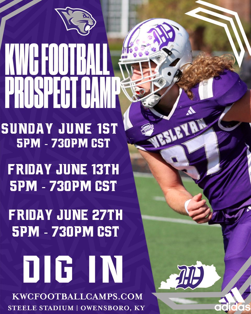 CoachFrase's tweet image. Just one more opportunity attend KWC Football camps this summer! Double Digit offers went out at the last one!
🔗: Kwcfootballcamps.com