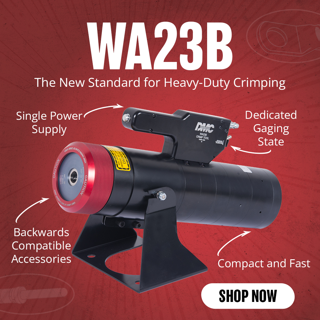 dmctools's tweet image. Now Available: The WA23B
🔧 Top 5 Reasons Techs Are Making the Switch:
✔ Faster crimp cycles
✔ Cycle Control
✔ Single Power Supply
✔ Lighter
✔ Interchangeable Dies – backwards compatible with AS22520/23
Learn More: bit.ly/4k3EF54
#dmctools #wa23b