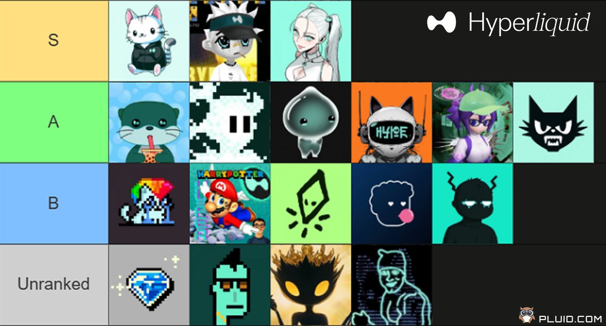 HyperLiquid NFT Tier list 👇
