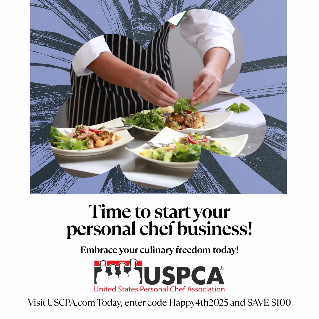 Tired of restaurant burnout? 
With membership in <a href="/USPCA/">U.S. Personal Chefs</a>, you can launch your own personal chef business — with expert support, business tools, and a network that has your back.
Take control. Build your brand. Love your career again. 
#PersonalChef #USPCA #ChefLife #CareerFreedom