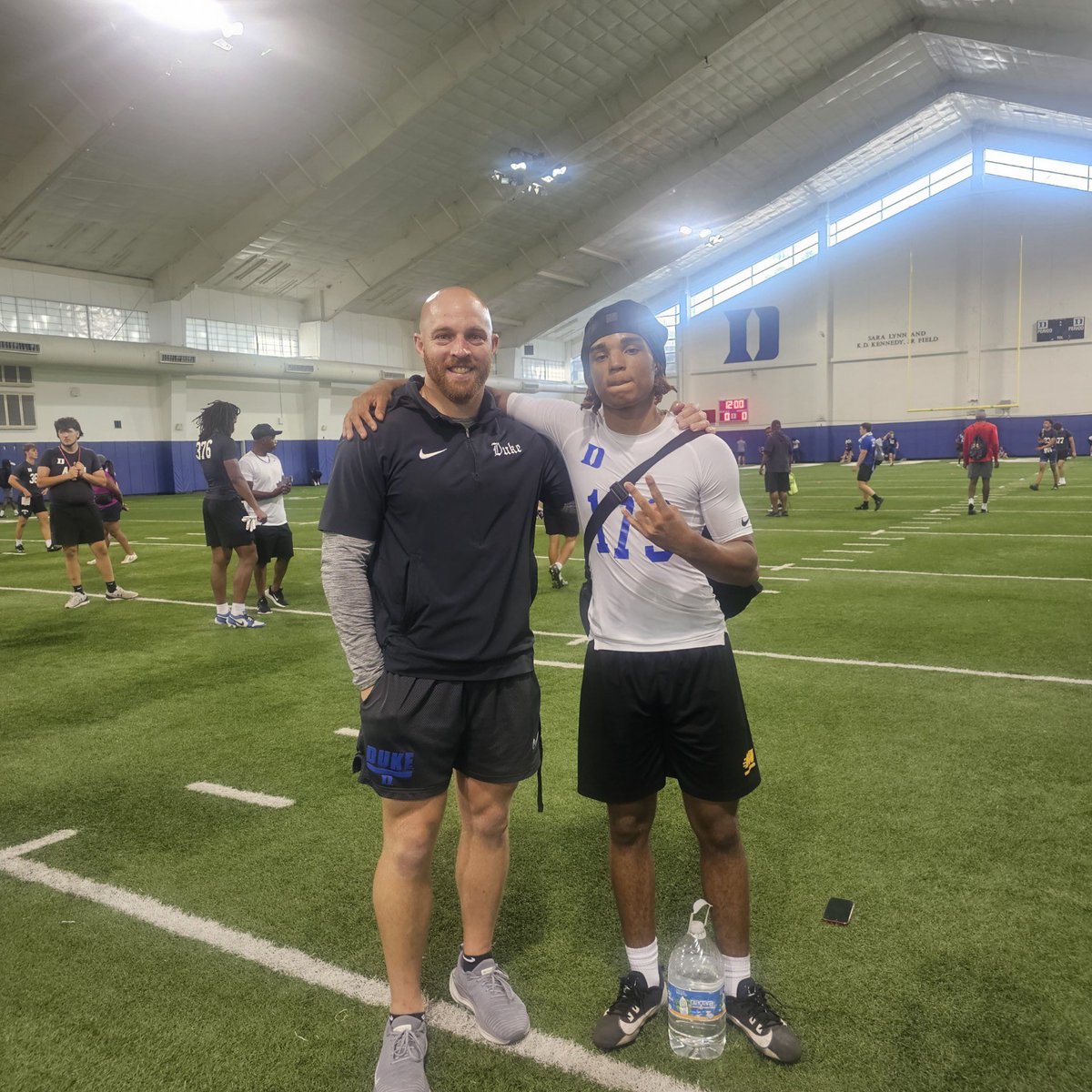 ayvenI4's tweet image. Had an amazing time at the @DukeFOOTBALL Prospect camp yesterday, thanks for the opportunity! @Coach_MannyDiaz @coachRickLyster @TDBELL29 @omarporter1
