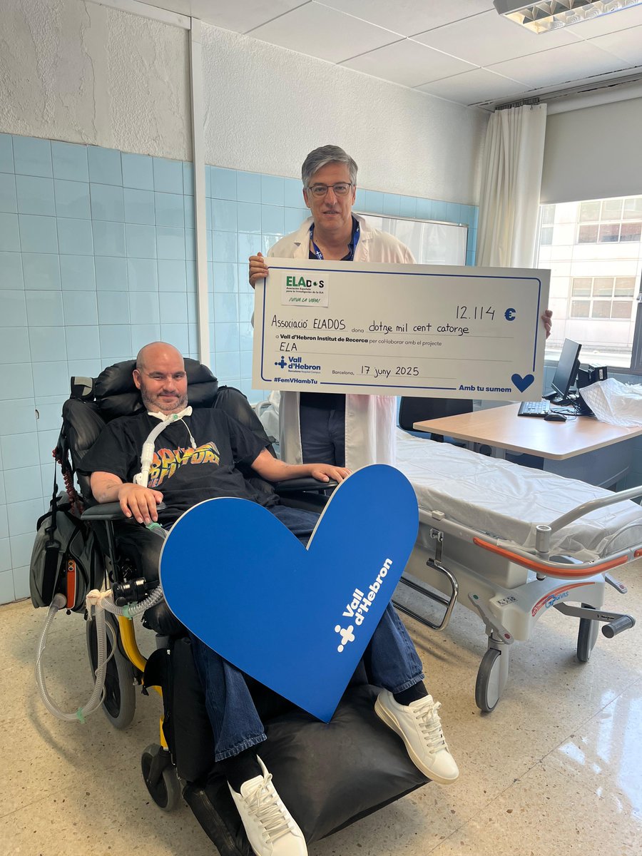 Vall d'Hebron (@vallhebron) on Twitter photo L'associació <a href="/elados_asoc/">ELAdos Asociación</a> impulsa amb un nou donatiu de 12.114 € la recerca en #ELA al grup de Sistema Nerviós Perifèric del <a href="/VHIR_/">Vall d'Hebron Institut de Recerca</a> 💜 Moltes gràcies <a href="/pons_sabate/">Jordi Sabaté Pons</a> i a tothom qui ho fa possible! L'associació <a href="/elados_asoc/">ELAdos Asociación</a> impulsa amb un nou donatiu de 12.114 € la recerca en #ELA al grup de Sistema Nerviós Perifèric del <a href="/VHIR_/">Vall d'Hebron Institut de Recerca</a> 💜 Moltes gràcies <a href="/pons_sabate/">Jordi Sabaté Pons</a> i a tothom qui ho fa possible!