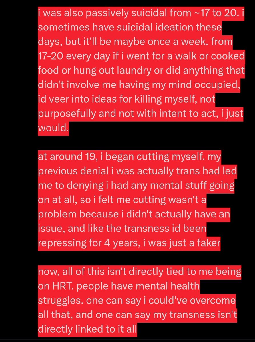 prerecessiongrl's tweet photo. extremely long, but if we're seriously going to discourse about whether detransition means death i guess i wanna give my take and make sure it's detailed and clear https://t.co/2HdL2bX8ZM