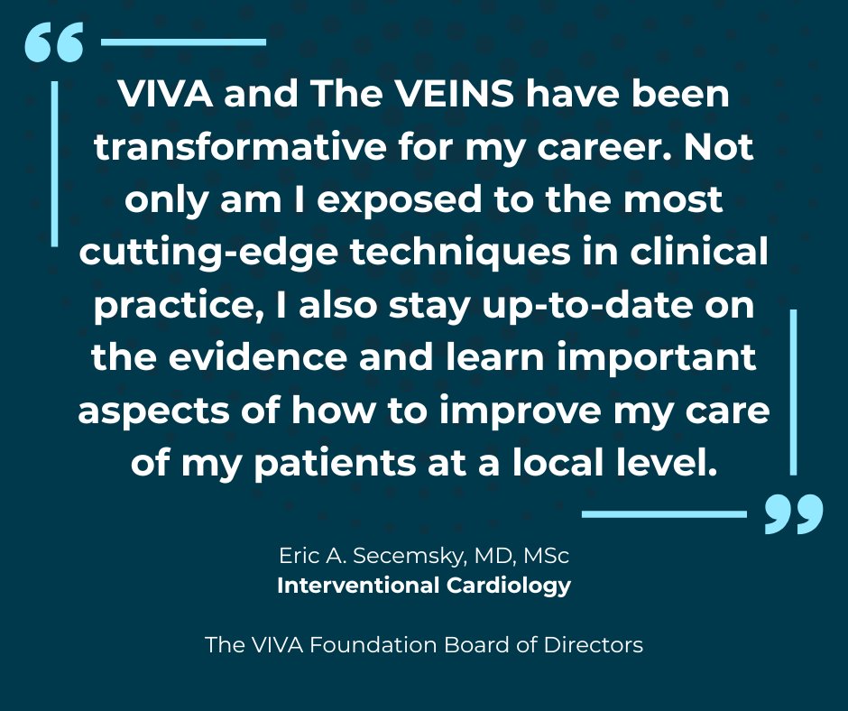 The VIVA Foundation (@vivaphysicians) on Twitter photo Ready to transform your practice? Join us at #VIVA25 and #TheVEINS25 to connect, learn, and innovate.
Register early for discounted tuition: viva-foundation.org/register Ready to transform your practice? Join us at #VIVA25 and #TheVEINS25 to connect, learn, and innovate.
Register early for discounted tuition: viva-foundation.org/register