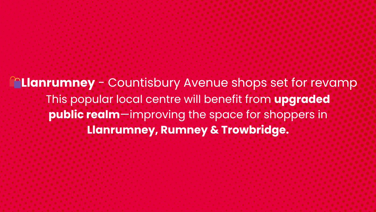 Cardiff Labour (@cardifflabour) on Twitter photo 🛍 In Llanrumney, Countisbury Avenue shops will benefit from improvements to create a better experience for residents and shoppers from nearby Rumney and Trowbridge.
We’re proud to invest in our local high streets.
<a href="/09bridgey/">Lee Bridgeman</a> 🛍 In Llanrumney, Countisbury Avenue shops will benefit from improvements to create a better experience for residents and shoppers from nearby Rumney and Trowbridge.
We’re proud to invest in our local high streets.
<a href="/09bridgey/">Lee Bridgeman</a>
