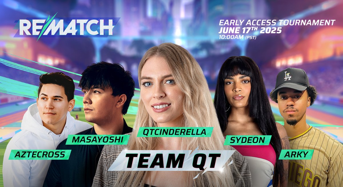The <a href="/PlayRematch/">Rematch</a> launch showmatch is live now and we’re up against Team Toast, come check us out twitch.tv/aztecross #RematchEAT #ad