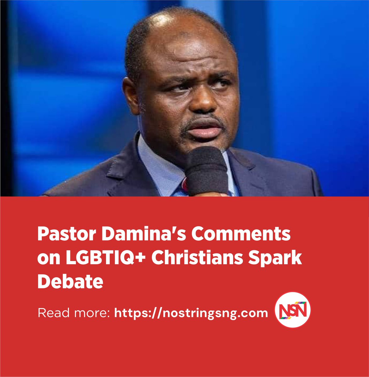 The pastor has now turned his focus to gay Christians. What he said will shock you.

Watch his response: nostringsng.com/pastor-daminas…