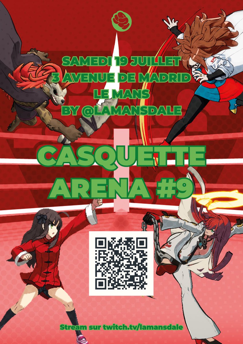 Il fait beau, il fait chaud... et si on se réunissait pour savoir qui est le meilleur ?

Vous l'avez deviné la Casquette Arena #9 est annoncé et ce sera le Samedi 19 Juillet ! 🧢

lien du start gg en réponse