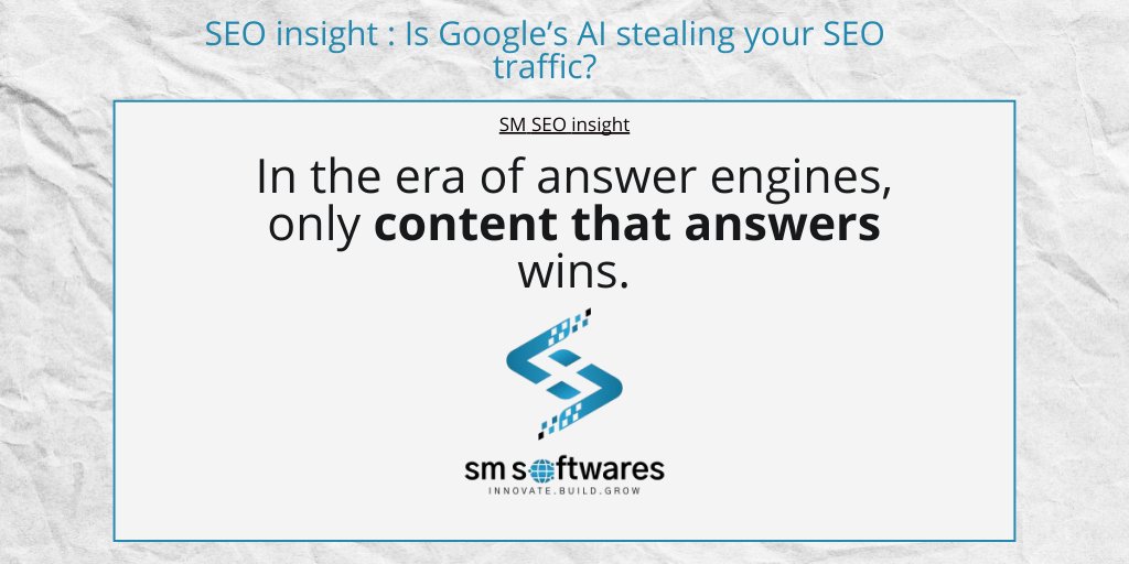 sm_softwares's tweet image. 🔍 Google’s AI Overviews are reducing clicks — your SEO traffic might be disappearing silently.

✅ The fix?
• Optimize for Answer Engines
• Use llms.txt
• Add summaries &amp;amp; schema
• Make your content the answer

#AISEO #GoogleAI #SMSoftwares