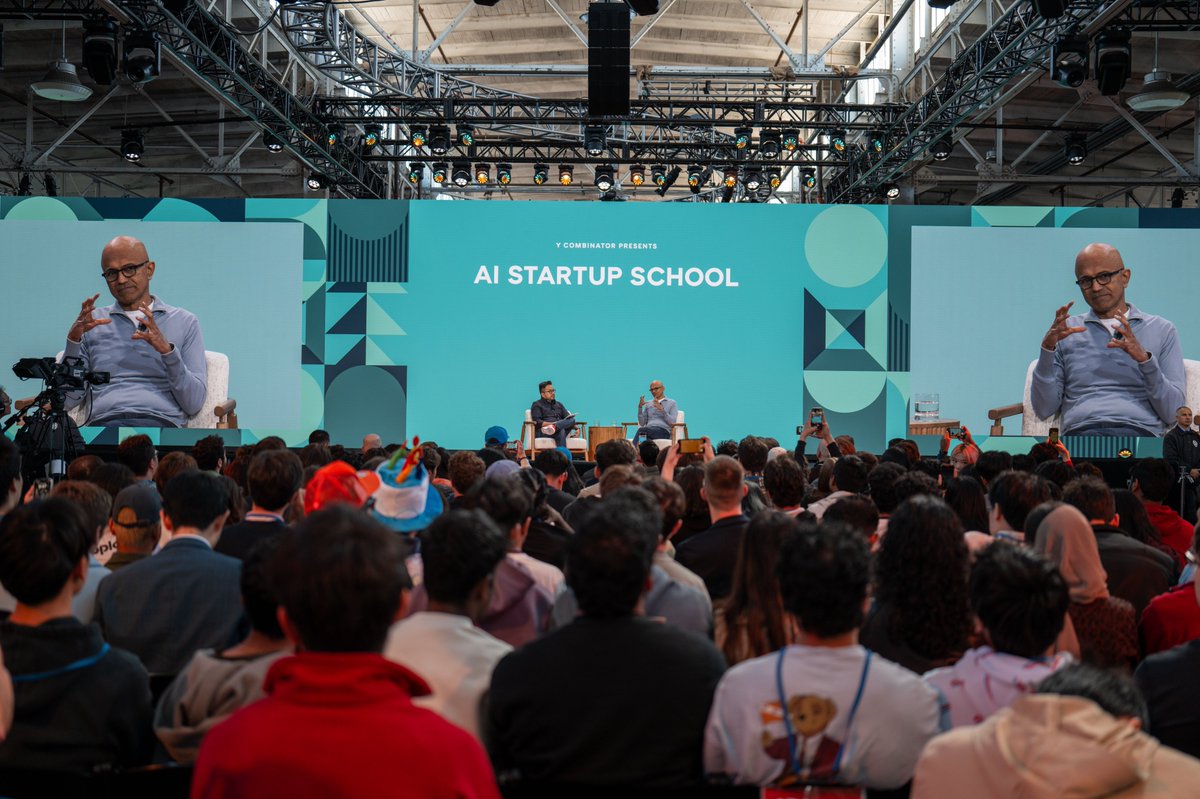 ycombinator's tweet photo. Ready for Day 2 of AI Startup School!

"More hard-earned lessons from founders and builders, more insights from the front lines of AI, and more chances to meet the people you might one day start a company with." https://t.co/XzbuGuMBpo