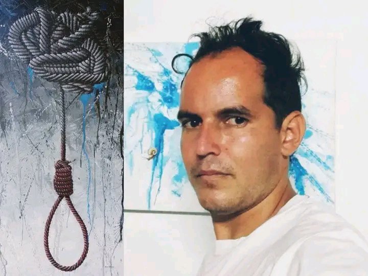 #Cuba Destacado artista de la plastica Alexei Osorio recibe mencion en salon territorial por obra Nudos Mentales #CubaPorLaVida