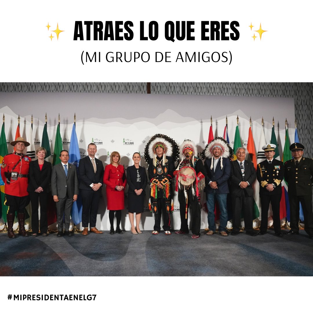 Muy aesthetic dices tú…
#MiPresidentaenelG7