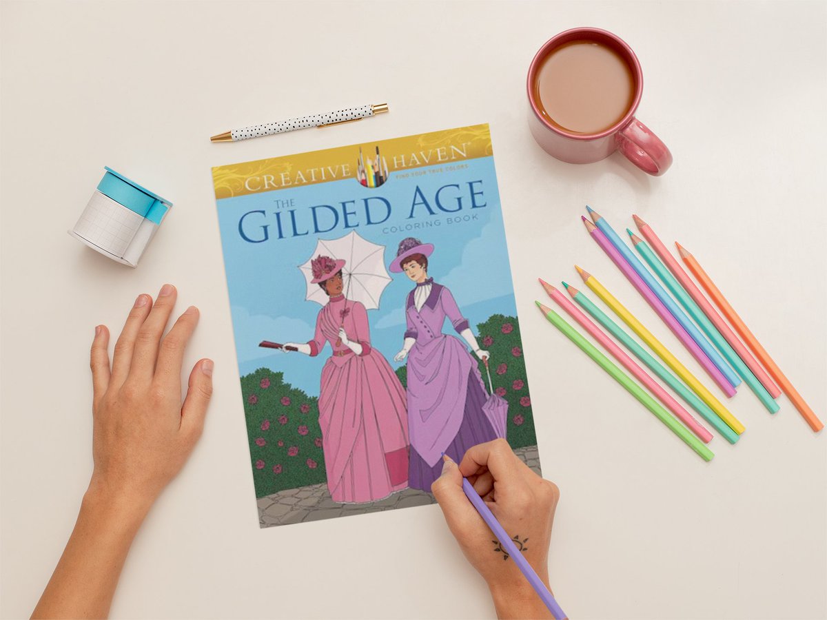 ✨Gold-dusted dreams &amp; corseted schemes✨ Color your way through the drama, decadence, and dazzle of the American Gilded Age. 💰🖋️