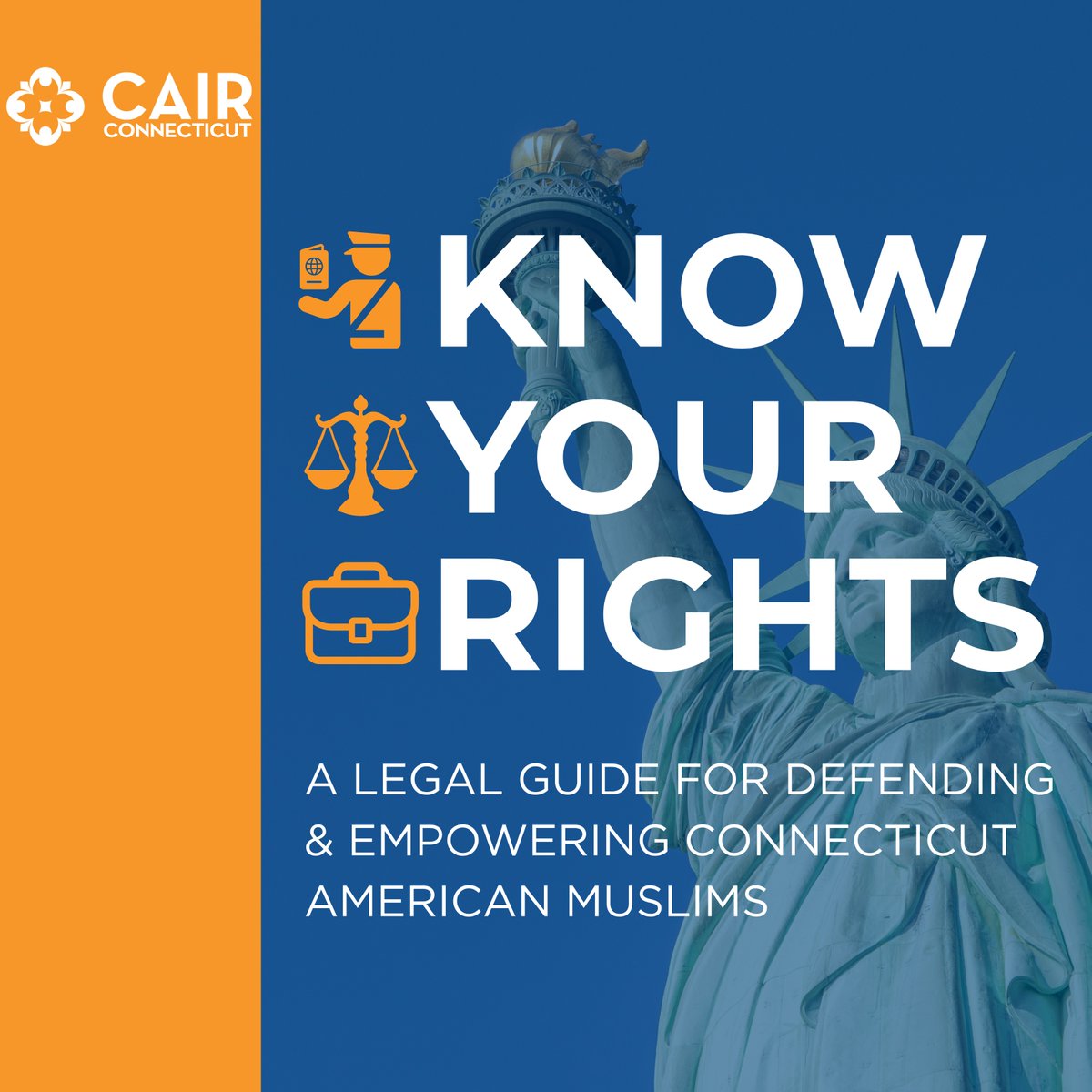 Are you prepared for a police stop, an encounter with ICE, or discrimination at school or work? CAIR-CT’s Know Your Rights guide is a free resource with essential legal knowledge.

Download here:
secure.everyaction.com/S9FZNBvj702iD3…