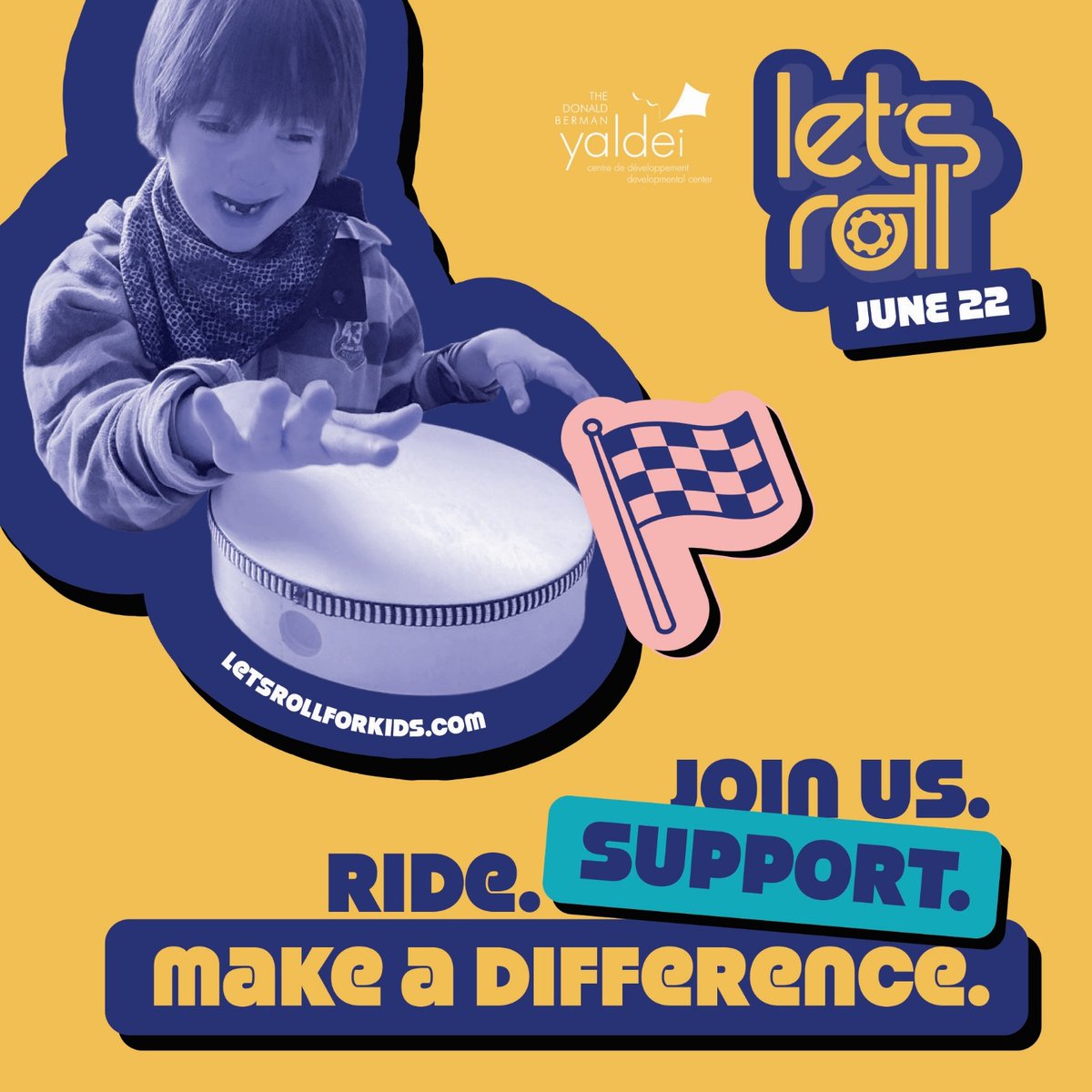 🫶 Your Tuesday reminder to get involved :)

Donate. Share. Post. Participate.  

Letsrollforkids.com 

#bike #support #charity #yaldei #letsroll #montreal #inclusion #education