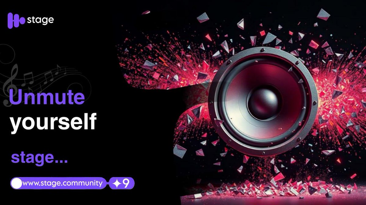 Silence is overrated—let your sound speak volumes. 🔇➡️🔊
Post your clip on Stage, break the mute, and let the world hear you.
Speak up at stage.community or on mobile → apps.apple.com/us/app/stage-m…