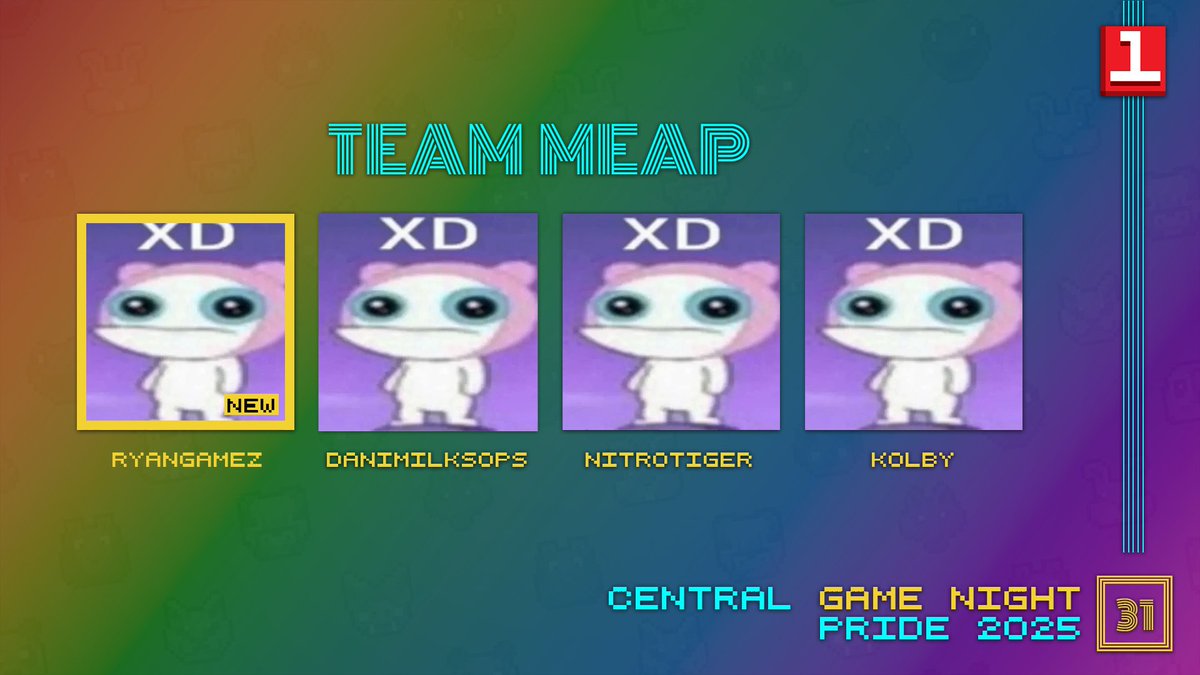 Central Game Nights (@centralgn_) on Twitter photo It's Team Meap!
<a href="/RyanGamez6901/">RyanGamez #TwitchSMP</a> <a href="/DaniMilksops/">Dani Milksops ๐ฅ</a> <a href="/NitroTiger6801/">NitroTiger</a> <a href="/kolbyjz_/">kolby</a>
Watch them compete in CGN 31: Pride 2025 this Friday at 9pm BST! It's Team Meap!
<a href="/RyanGamez6901/">RyanGamez #TwitchSMP</a> <a href="/DaniMilksops/">Dani Milksops ๐ฅ</a> <a href="/NitroTiger6801/">NitroTiger</a> <a href="/kolbyjz_/">kolby</a>
Watch them compete in CGN 31: Pride 2025 this Friday at 9pm BST!