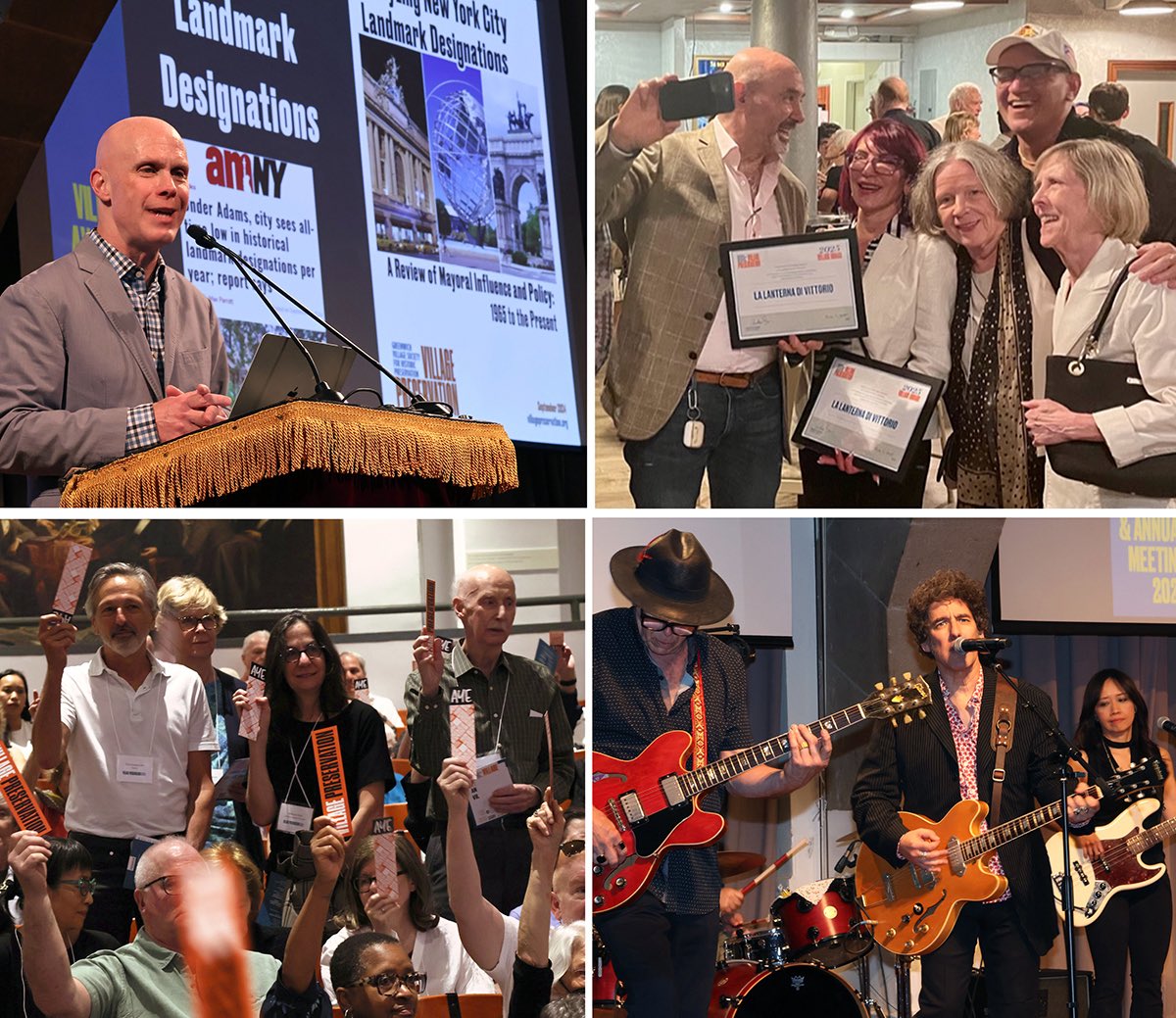 GVSHP's tweet image. Hundreds turned out last week for our joyous Annual Meeting and Village Awards celebration. Check out the video and pictures and get the lowdown on what is the happiest night of the year in #GreenwichVillage, the #EastVillage, and #NoHo: villagepreservation.org/campaign-updat…