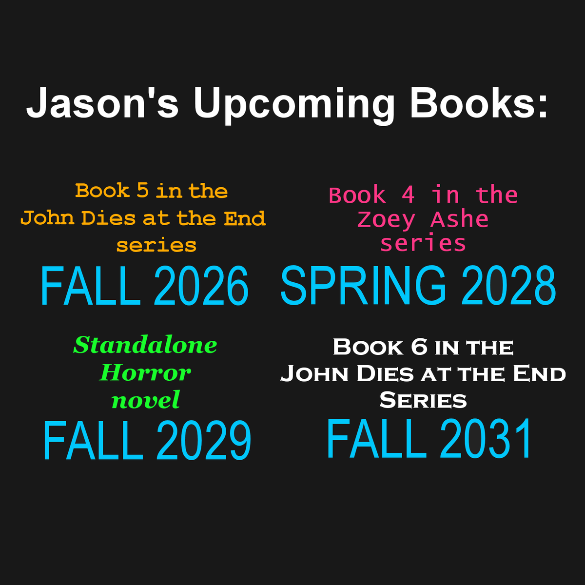Jason Pargin, author of John Dies at the End, etc tweet media