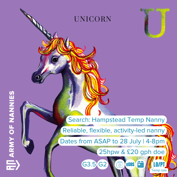 A welcoming family in Hampstead is seeking a warm, experienced nanny to ASAP for 6 weeks.  25hpw &amp; £20 gph doe.

Search &amp; invite &gt; Hampstead Temp Nanny &lt; from your ArmyofNannies.com dashboard to connect.

#TempNanny #NannyJob #Hampstead #Childcare #NannySearch