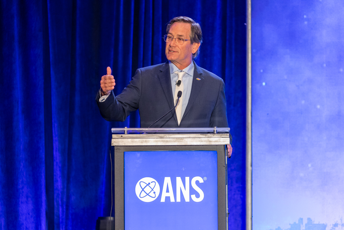 ConstellationEG's tweet image. Chief Generation Officer Bryan Hanson kicked off @ANS_org’s annual meeting with opening remarks focused on the bright prospects for the American nuclear power industry and a panel on nuclear momentum driven by AI demand alongside ANS’ Craig Piercy and @NRCGov’s Matthew Marzano.