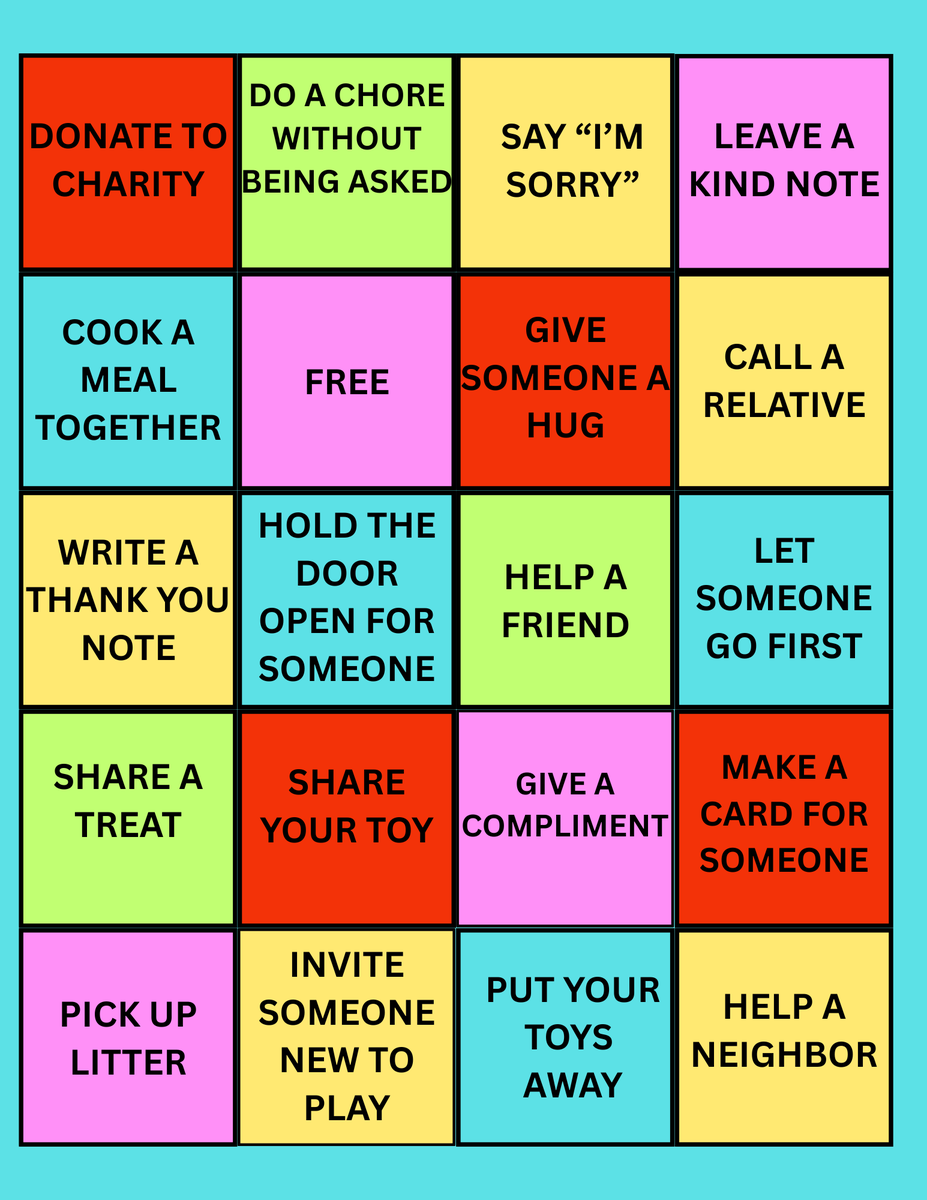 Touching_Heart's tweet photo. Kindness starts at home—and it starts with YOU!
Our Kind Acts Bingo is a fun way for families to practice small acts of kindness together. 
Looking for more ways to build compassion in your child?

Kindness Starts With Me early registration link :
https://t.co/bB3WjBaKFI https://t.co/Q3dce4Z30o