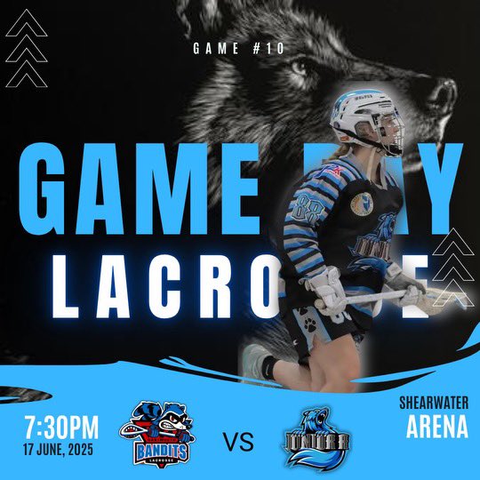 🚨Game Day!!🚨Your Female JrA Wolves take on the Bandits tonight at 7:30PM in Shearwater. See you there!! 🐺🥍 <a href="/wolveslacrosse1/">WolvesLacrosse</a>