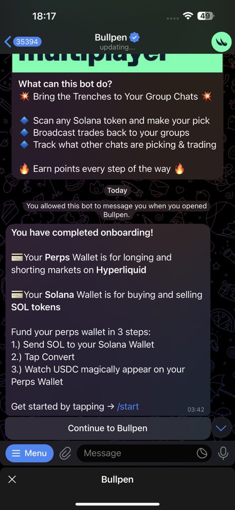 These NG CT guys cracking jokes about Phanes PnL got me laughing. 🤣
I registered on BullPen at 3:42am today, I knew this was coming and was already positioned.

When it dropped, I took my time and bought manually on BullPen which took me around 4 minutes from the launch.
