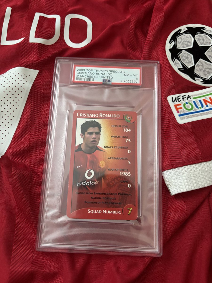 JayCutlersBurner (@jcutlersburner) on Twitter photo 🎉 #CUTL GIVEAWAY 🎉
A 2003 United RC of the 🐐 Cristiano Ronaldo PSA 8
To Enter:
1. Follow: <a href="/jcutlersburner/">JayCutlersBurner</a> <a href="/dalesiov17/">Napoleon</a> <a href="/wildegoose1/">Wildegoose</a> <a href="/rmchurchward/">Ryan Churchward 🌎⚽</a> <a href="/DigitalGiunta/">Mike Giunta</a>
2. RETWEET
3. Tag 2 friends
*US Only
**Must follow all noted accounts 🎉 #CUTL GIVEAWAY 🎉
A 2003 United RC of the 🐐 Cristiano Ronaldo PSA 8
To Enter:
1. Follow: <a href="/jcutlersburner/">JayCutlersBurner</a> <a href="/dalesiov17/">Napoleon</a> <a href="/wildegoose1/">Wildegoose</a> <a href="/rmchurchward/">Ryan Churchward 🌎⚽</a> <a href="/DigitalGiunta/">Mike Giunta</a>
2. RETWEET
3. Tag 2 friends
*US Only
**Must follow all noted accounts