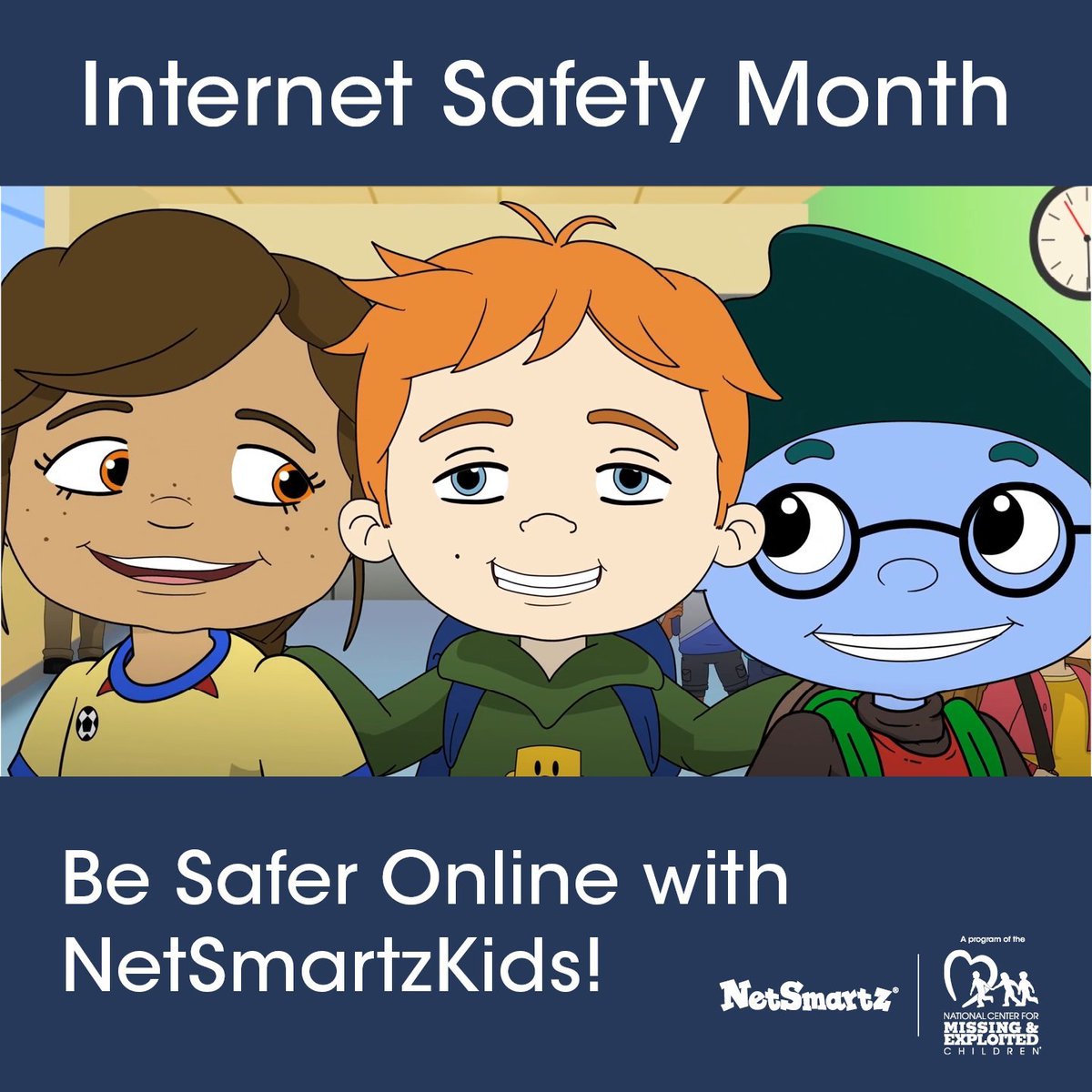 Teach kids to be safer from the dangers online. Explore <a href="/NetSmartz/">NetSmartz</a>’s Into the Cloud for tips &amp; resources to #KeepKidsSafe &amp; to stay ahead of the latest online threats ➡️ ncmec.org/netsmartz

#OnlineSafety #InternetSafetyMonth