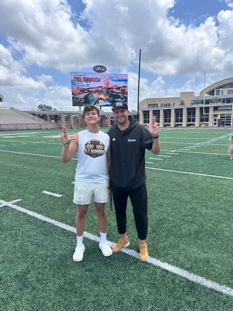 maddox_conte's tweet photo. Awesome workout last week @TXSTATEFOOTBALL. Thank you @CoachTBurns for the invitation - I had a great time and learned a lot!  @ztlongsnapping  #longsnapping #longsnapper #specialteams #sunbeltconference https://t.co/ie3z177u0T