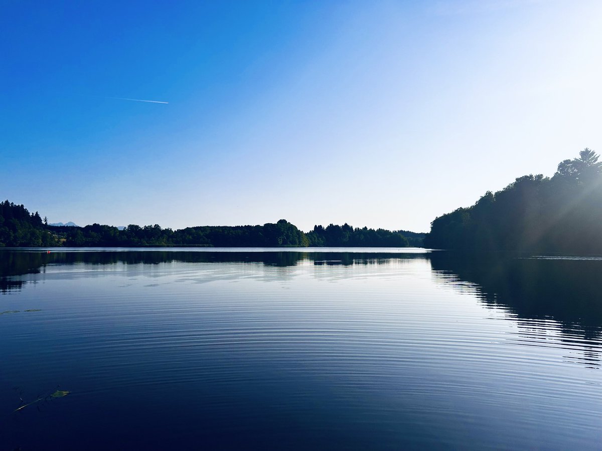Friedlicher Luxus ist, wenn du abends nach der Arbeit deinen Haussee ganz für dich allein hast. 
Und da bin ich ganz schön dankbar❣️