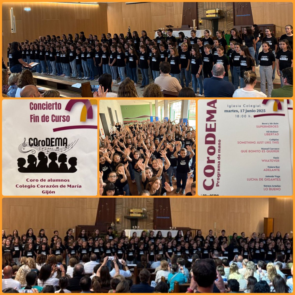 Esta tarde, en #CODEMA hemos disfrutado de la actuación de nuestro proyecto escolar 🤩  #Corodema. 1️⃣3️⃣5️⃣ alumnos de 2º y 3º ciclo #Primaria han interpretado 🎤🎼 8️⃣ temas. ¡Enormes nuestros cantantes y sus profes: Bego, Vanesa y Marina! Gran trabajo, esfuerzo y dedicación 🔝👏.