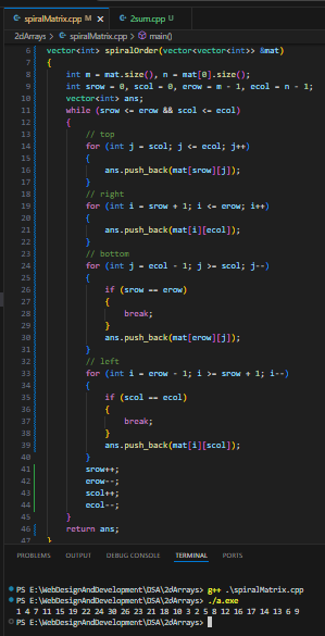 DevSukanta's tweet image. Solving #2darrayprogram in #dsa  with #cplusplusprogramming