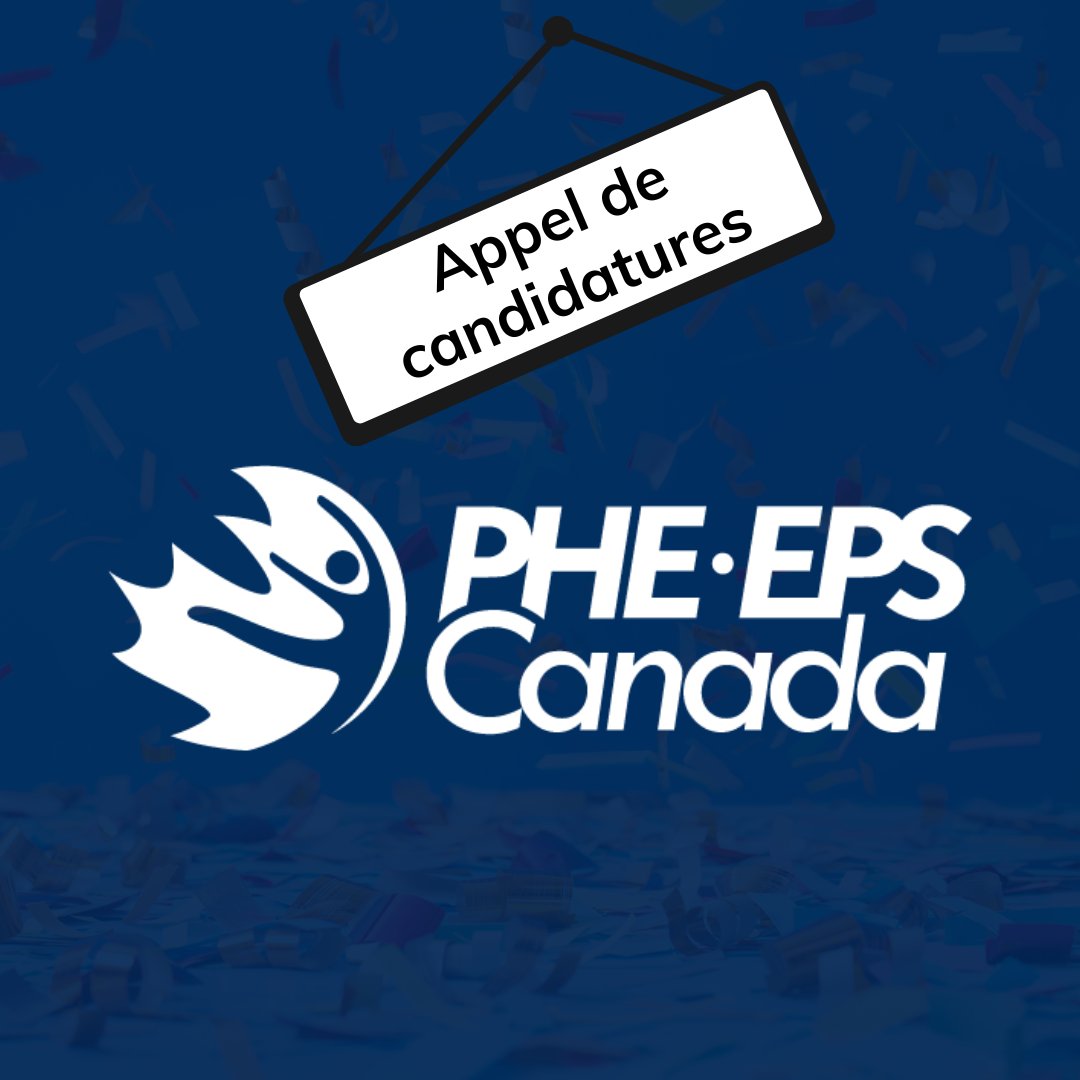 Votre expertise financière compte ! 

EPS Canada cherche un·e trésorier·e pour son Conseil d'administration. Aidez-nous à bâtir un avenir financier sain pour l'éducation physique et la santé. 

Date limite : 27 juin 2025. 

Détails : phecanada.ca/sites/default/…