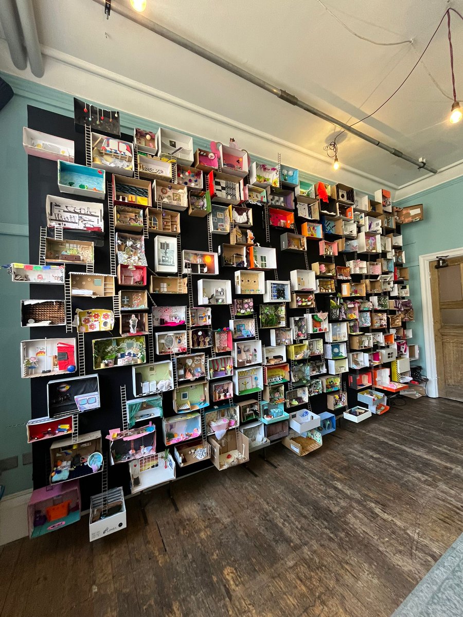 Hurry - there's only one more day to see our @giantdollshouse 'Voices of Wandsworth' installation at @batterseaartscentre! 

Created by over 200 children and adults living in Wandsworth to mark #RefugeeWeek, the art explores what home, community, and sanctuary mean.