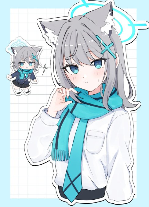 お友達に捧げたシロコ🩵 