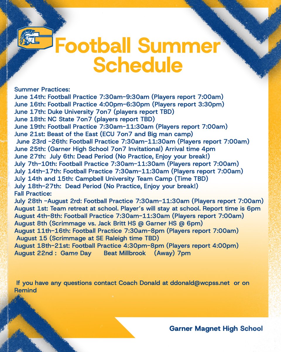 TrojanAthletics (@garnerathletics) on Twitter photo 