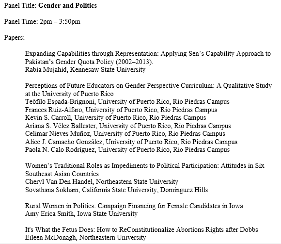 SPSAnews's tweet image. Coming up in the 2pm time slot, #SPSA2025 has panels on Gender & Politics and International Organizations & Alliances!