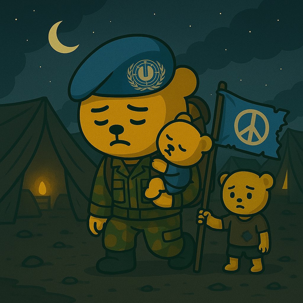 This isn’t just a meme.
This is a cry for peace.
#PeaceBear  isn’t trending it’s bleeding.