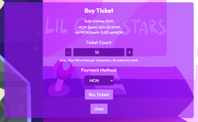 Baby Ape (@babyape_sc) on Twitter photo Quick reminder:
today is LAST chance to join a <a href="/chogstarrr/">lil chogstars ⨀</a> raffle!
Join here: raffle.lilchogstars.com
and remember: if you not win youll get 50% cashback😘 Quick reminder:
today is LAST chance to join a <a href="/chogstarrr/">lil chogstars ⨀</a> raffle!
Join here: raffle.lilchogstars.com
and remember: if you not win youll get 50% cashback😘