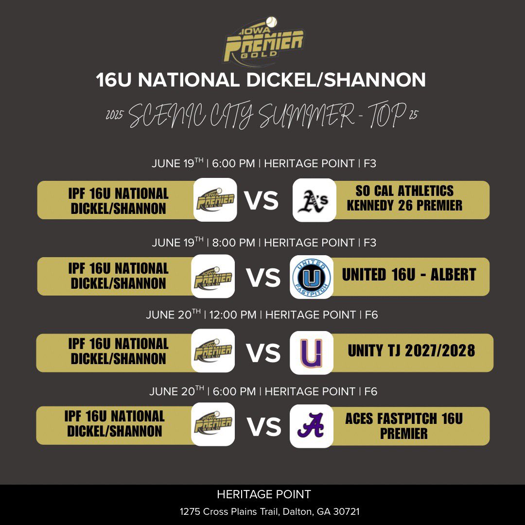 AJ LINCOLN (@ajlincoln23) on Twitter photo Excited for this weekend for the Top 25 in Dalton GA.
<a href="/IowaPremierFP/">Iowa Premier Fastpitch</a>
<a href="/MandiBaldufnsr/">Mandi Balduf</a>
<a href="/ExtraInningSB/">EXTRA INNING SOFTBALL</a>
<a href="/LineDsoftball/">Line Drive Media</a>
<a href="/D1Softball/">D1Softball</a> Excited for this weekend for the Top 25 in Dalton GA.
<a href="/IowaPremierFP/">Iowa Premier Fastpitch</a>
<a href="/MandiBaldufnsr/">Mandi Balduf</a>
<a href="/ExtraInningSB/">EXTRA INNING SOFTBALL</a>
<a href="/LineDsoftball/">Line Drive Media</a>
<a href="/D1Softball/">D1Softball</a>